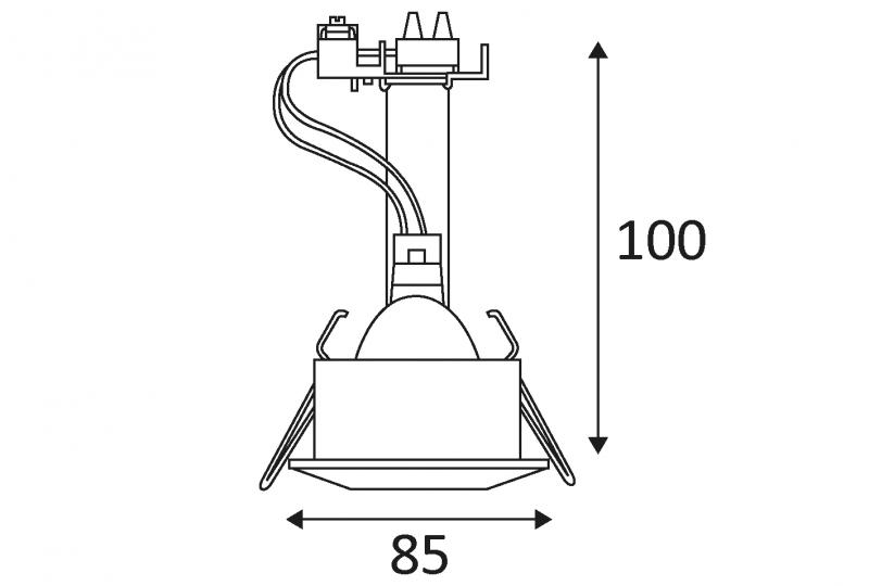 Vignette 3 produit Ref : DO20816 | HD1040S GU10 SPOT PAR16 50W IP65
