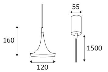 Vignette 3 produit Ref : SU10218 | WING 8W 600Lm 3000K 80� NOIR - DOR�