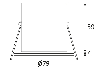 Vignette 3 produit Ref : DO233WW30 | RT1014 RD-230 7,5W 700Lm 3000K IP65 DIM