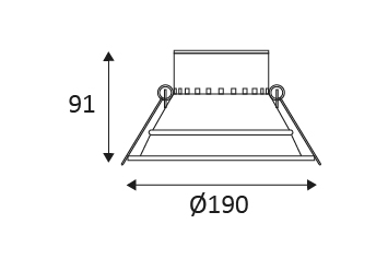 Vignette 3 produit Ref : DO27430 | CASSY 2 R-230 15W 1800Lm 90� BLANC MAT