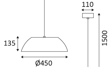 Vignette 3 produit Ref : SU129WW18 | AURA 1 24W 1680Lm 3000K NOIR-DOR