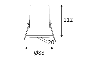 Vignette 3 produit Ref : DO33121 | RT1014 RX GU10 AUTO MAX10W PAR16 NICKEL SATIN
