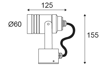 Vignette 3 produit Ref : OU31024 | FURY S GU10 MAX7W PAR16 IP54 Anthracite