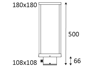 Vignette 3 produit Ref : OU318NW24 | LUXI 180 OU318 12W 1100Lm  4000K  IP54 anthracite