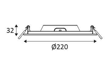 Vignette 3 produit Ref : DO35730 | TIGA 2 RD DO357 18W 1600Lm 3000K-4000K-6000K 100 IP44 blanc mat