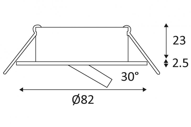 Vignette 3 produit Ref : ALA101330 | DOWNLIGHT ALA1013R GU10 AUTO SPOT 50W PAR16 V:30