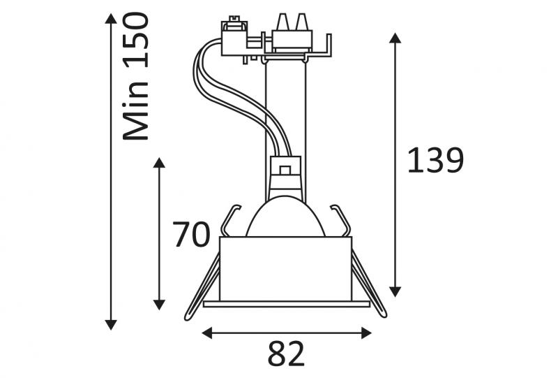 Vignette 3 produit Ref : HD105003CLG | HD1050RC GU10 SPOT 50W PAR16 IP65