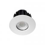 INDIGO Gemma rd-230 do355 7w 620lm 4000k 55 ip65 blanc mat + nickel satine DO35530