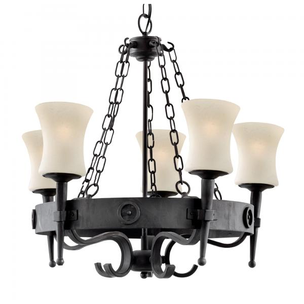 Photo CARTWHEEL - 5LT CEILING, NOIR, VERRE SAB | Ref : 0815-5BK