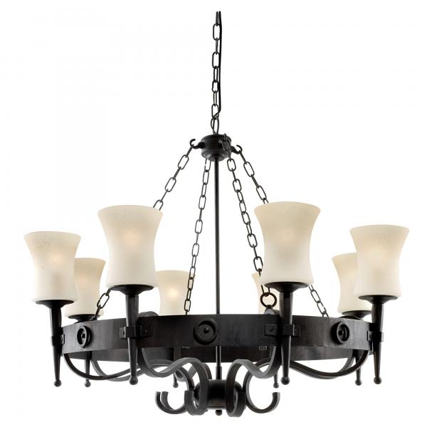 Photo CARTWHEEL - 8LT CEILING, NOIR, VERRE SAB | Ref : 0818-8BK