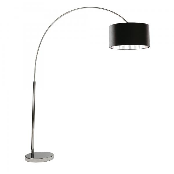 Photo ARCS FLOOR LAMP - CHROME/BLACK SHADE SIL | Ref : 1013CC