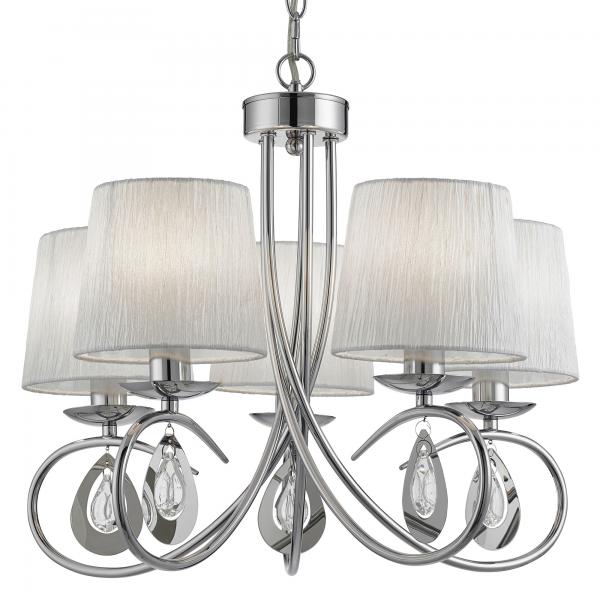 Photo ANGELIQUE - 5LT CEILING, CHROME, ABATJOU | Ref : 1025-5CC