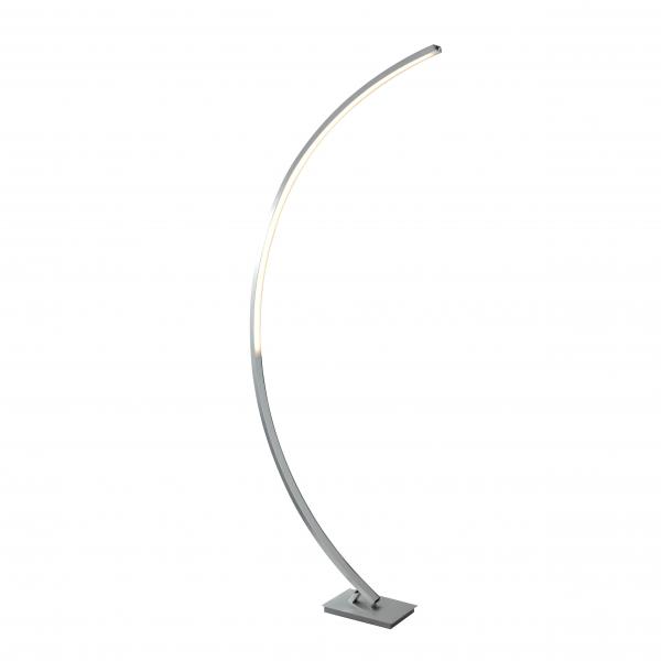 Photo COLTON LED CURVED FLOOR LAMP, SATIN SILV | Ref : 1070SS