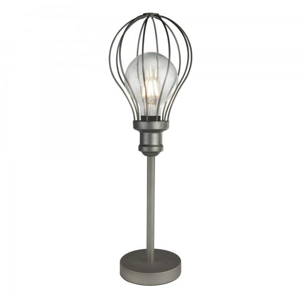 Photo BALLOON CAGE 1LT TABLE LIGHT, PEWTER | Ref : 1382PW