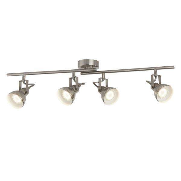 Photo FOCUS - 4LT SATIN Argent INDUSTRIAL Spot | Ref : 1544SS