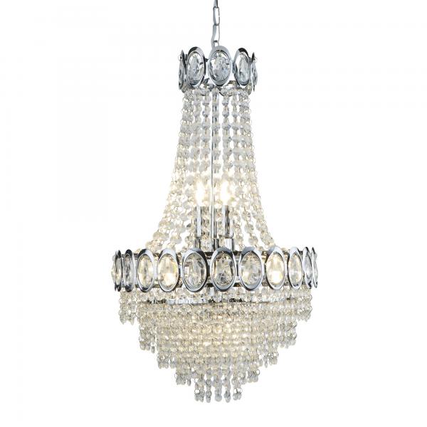 Photo LOUIS PHILIPE CRYSTAL 6LT CHROME CHETELI | Ref : 1611-6CC