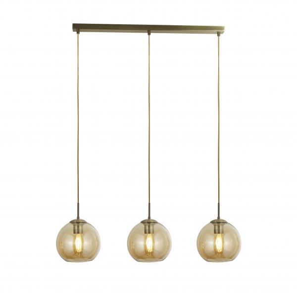 Photo BALLS  3LT BAR Suspension, Laiton antiqu | Ref : 1623-3AM