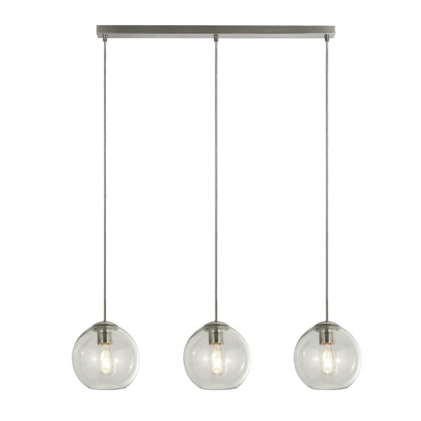 Photo Balls 3Lt Suspension barre metal Chrome | Ref : 1623-3CL