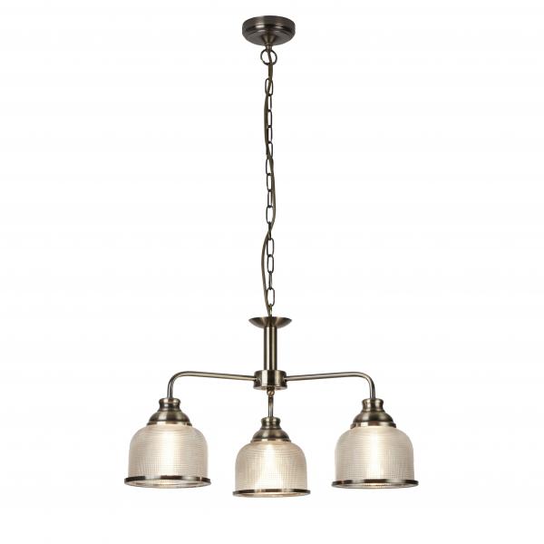 Photo BISTRO II - 3LT CEILING, Laiton antique, | Ref : 1683-3AB