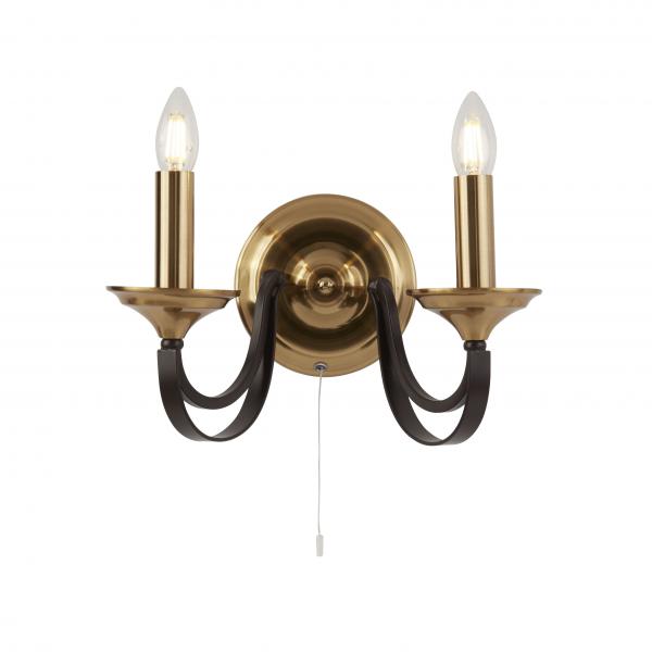 Photo BELFRY 2LT Applique - DARK BRONZE & BRO | Ref : 1842-2BZ