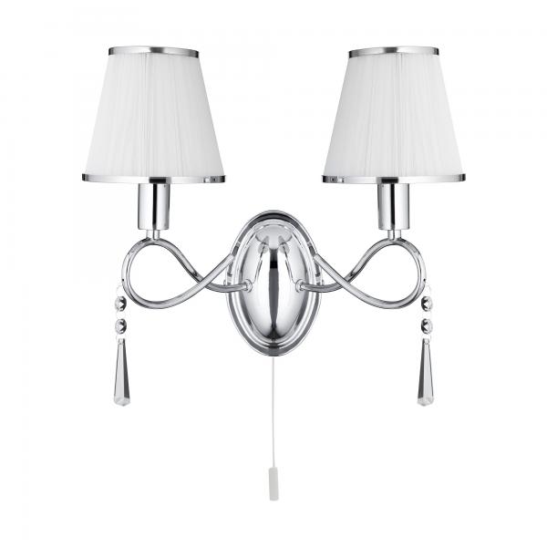 Photo SIMPLICITY - 2LT W/BRACKET, CHROME, verr | Ref : 2032-2CC