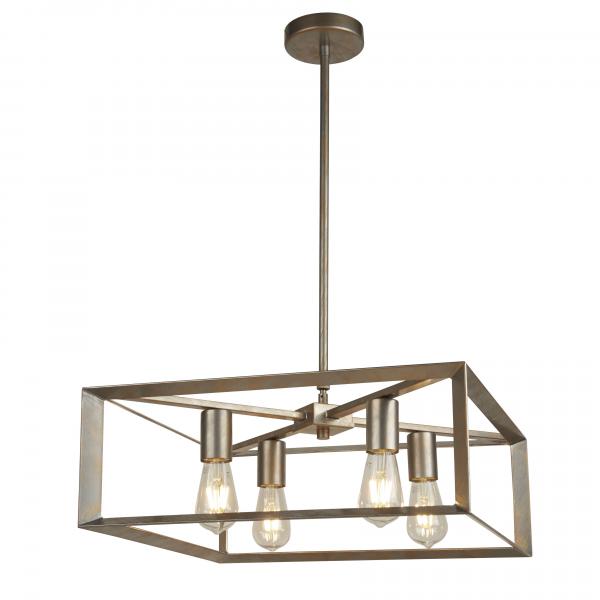 Photo HEATON 4LT Suspension, BRUSHED Argent do | Ref : 2414-4SI