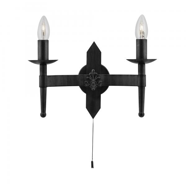 Photo CARTWHEEL II - 2LT APPLIQUE SUPPORT MURA | Ref : 2422-2BK