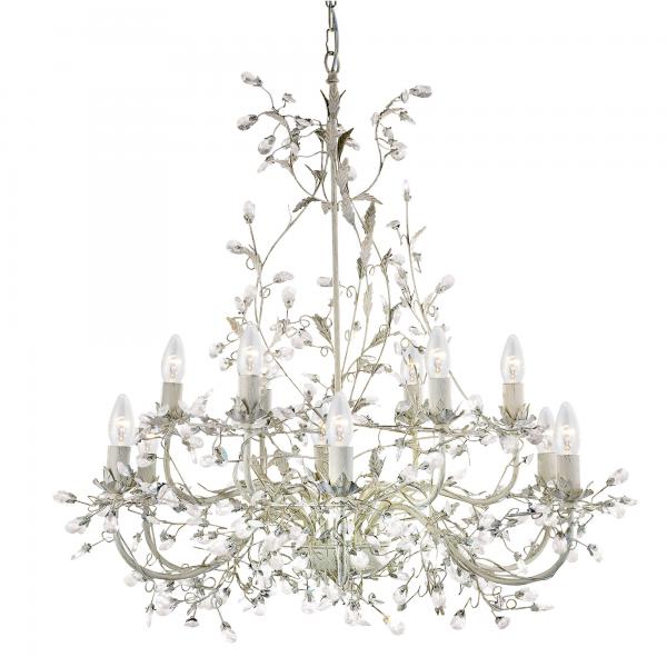 Photo ALMANDITE - 12LT CEILING, CREAM dore Fin | Ref : 24912-12CR