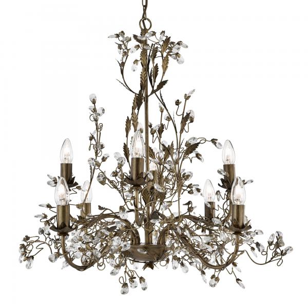 Photo ALMANDITE - 8LT CEILING, BROWN dore Fini | Ref : 2498-8BR