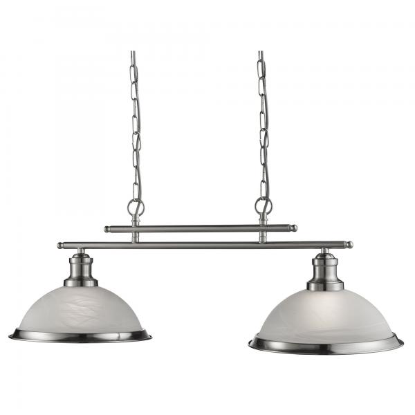 Photo BISTRO - 2LT CEILING BAR, SATIN SILVER, | Ref : 2682-2SS