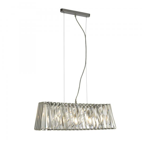 Photo TIARA 4LT Suspension CHROME AVEC CRYSTAL | Ref : 2894-4CC