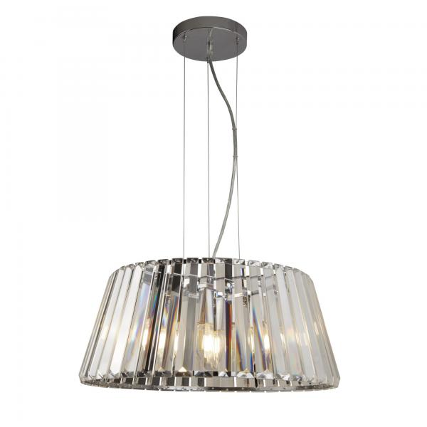 Photo TIARA 5LT Suspension CHROME AVEC CRYSTAL | Ref : 2895-5CC