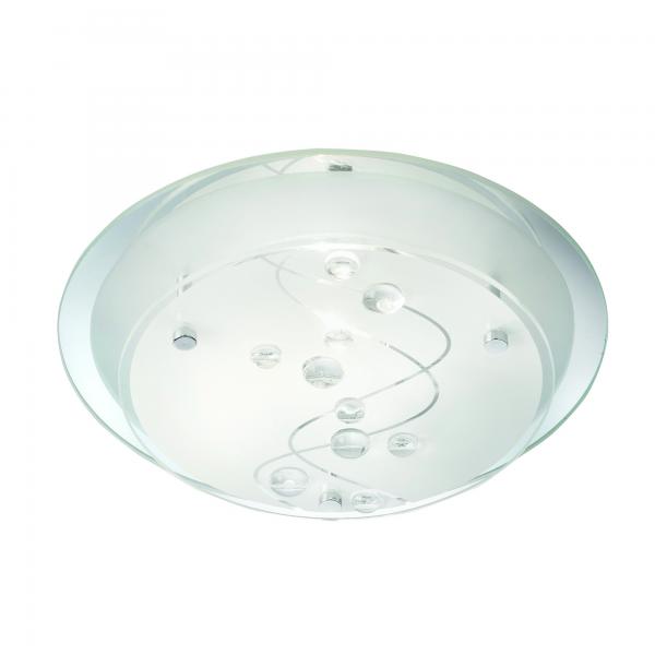 Photo Plafonnier 25CM ROUND 1LT- Claire BEADS | Ref : 3020-25CC