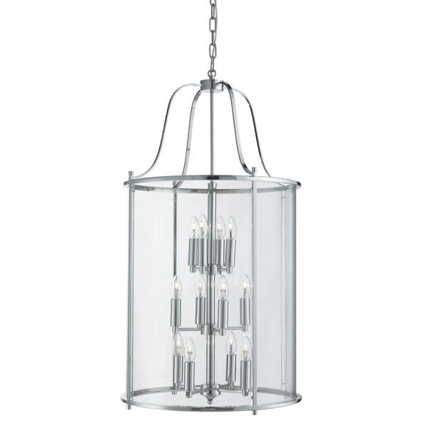Photo VICTORIAN LANTERN, 12LT CHROME, verre tr | Ref : 30612-12CC