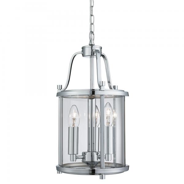 Photo LANTERN GRETE, 3LT CHROME, verre transpa | Ref : 3063-3CC