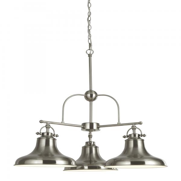 Photo DALLAS 3LT INDUSTRIAL Suspension SATIN A | Ref : 3183-3SS