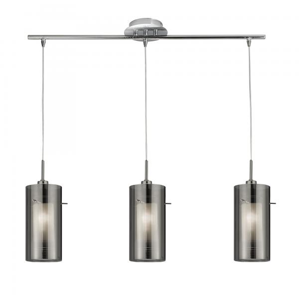 Photo DUO 2 - 3LT CEILING BAR AVEC SMOKEY OUTE | Ref : 3303-3SM
