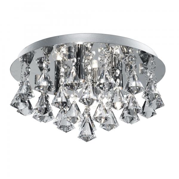 Photo HANNA 4LT CHROME XTAL FTG PYRAMID DROP G | Ref : 3304-4CC