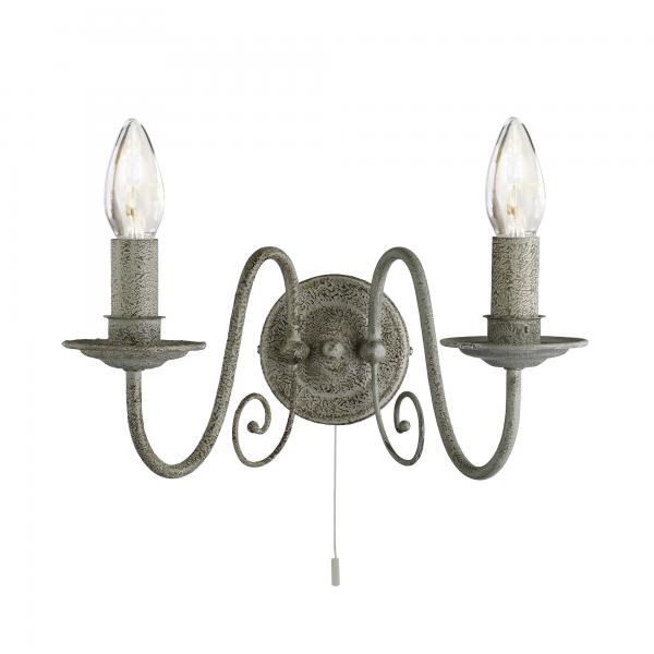Photo GrisTHORNE - 2LT APPLIQUE SUPPORT MURALE | Ref : 3362-2GY
