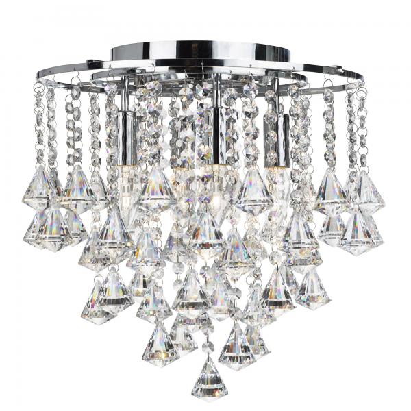 Photo DORCHESTER - 4LT Plafonnier CEILING, CHR | Ref : 3494-4CC