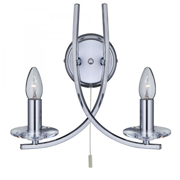 Photo ASCONA - 2LT APPLIQUE SUPPORT MURALE, CH | Ref : 4162-2CC