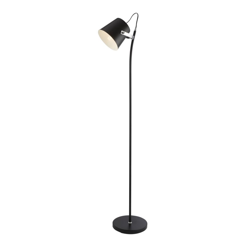 Photo FLOWER POT 1LT FLOOR LAMP - PAINTED BLAC | Ref : 1099BK