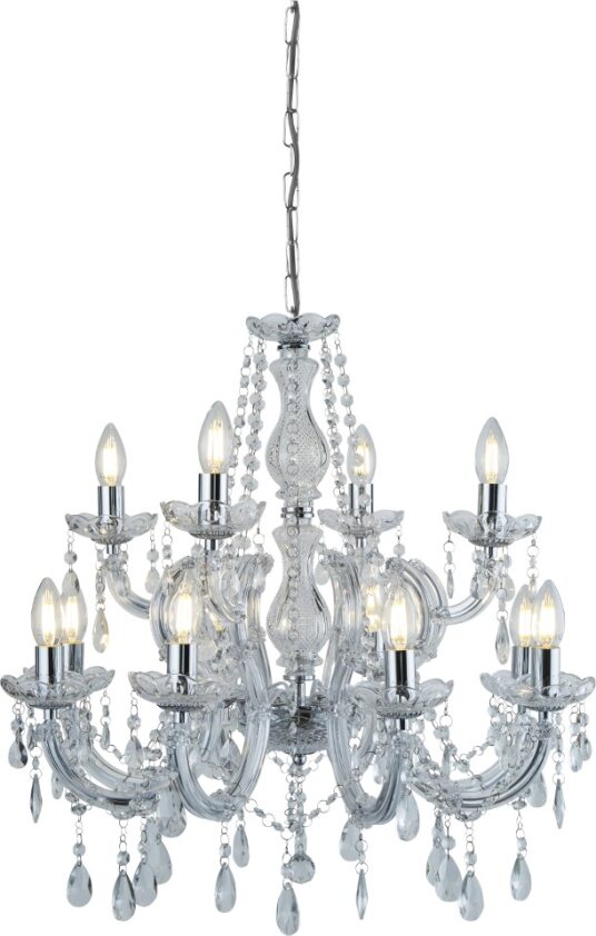Photo MARIE THERESE - 12LT CHANDELIER, CHROME, | Ref : 399-12