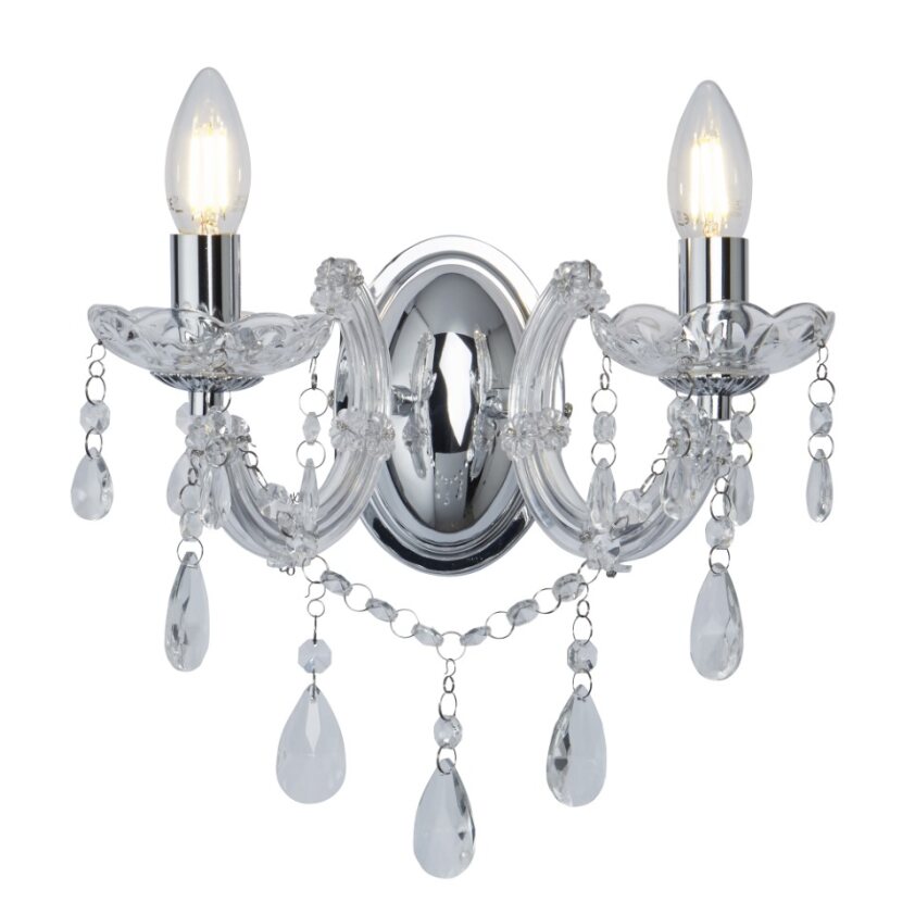 Photo MARIE THERESE - 2LT WALL BRACKET, CHROME | Ref : 399-2