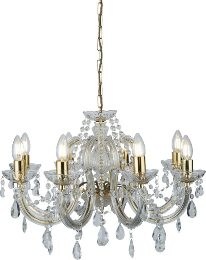 Photo MARIE THERESE - 8LT CEILING, POLISHED BR | Ref : 699-8