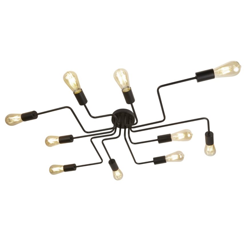 Photo CIRCUIT 10LT CEILING FLUSH, MATT BLACK | Ref : 99210-10BK