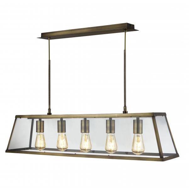 Photo VOYAGER 5LT LANTERN BAR, Laiton antique, | Ref : 4614-5AB