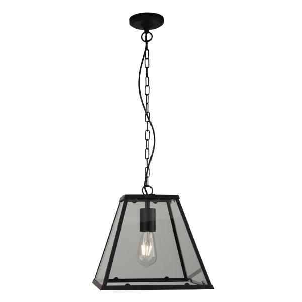 Photo LANTERN - 1LT Suspension AVEC Noir Mat F | Ref : 4661BK