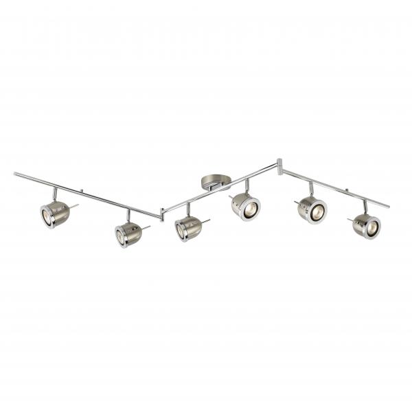 Photo PALMER - 6LT Spot SPLIT BAR, SATIN Argen | Ref : 4926SS