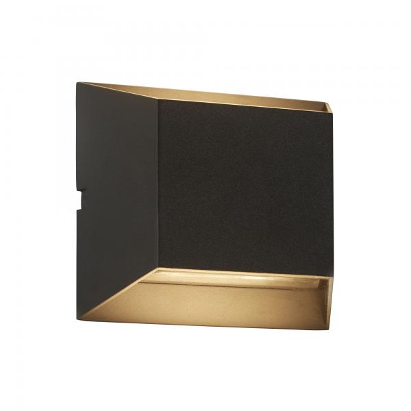 Photo EXTERIEUR LED 2LT APPLIQUE SUPPORT MURAL | Ref : 5111BK